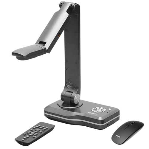 JOURIST DC990 Dokumentenkamera und Visualizer, Live-Projektion auf Touchscreen oder Projektor, Ultra-HD-Auflösung 13 Megapixel, Vorlagen bis A3. Mit und ohne Computer verwendbar.