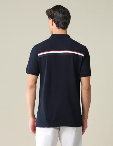 Image of U.S. POLO ASSN. Solid Slim Fit Polo T Shirts for Men - 100% Cotton, Half Sleeve Mens Tshirt - 4XL, Navy