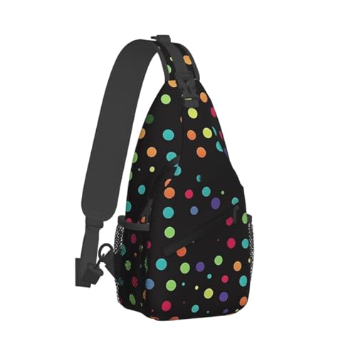 Bolso Pequeño Cruzado para Senderismo Unisex Negro