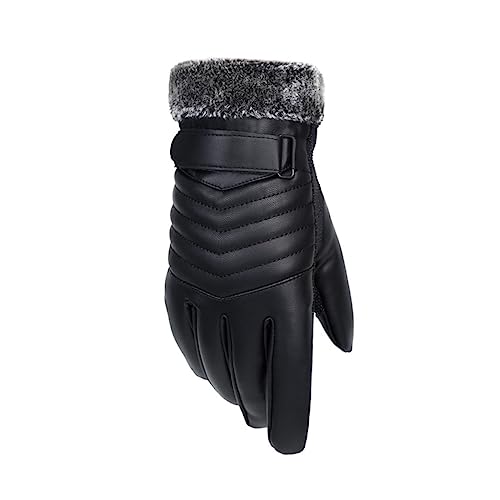 minkissy Winter Touch Screen Gloves Thicken Warm Outdoor Workout Gloves for Cycling Hiking Climbing Black for Cold Weather Sports