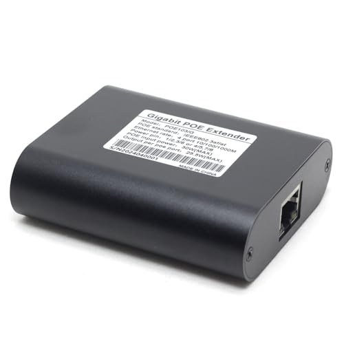 Switch PoE passthrough exterior de 3 puertos Gigabit | Extensor PoE 1 entrada y 3 salidas, repetidor en cascada miniatura 3