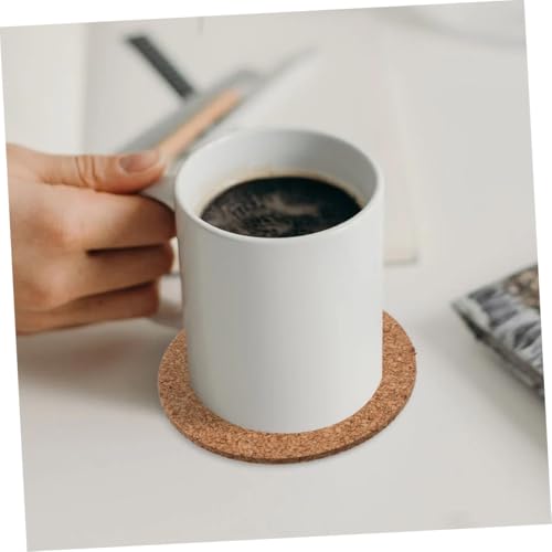 Sous-verres ronds en liège 9cm iplusmile dessous de verre isolant table - 5