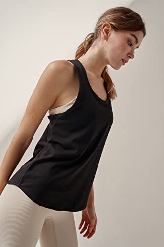 Black Limba Clair - Camiseta de Deporte para Mujer con Abertura en la Espalda sin Mangas Cover