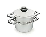 ECOVITAM | Cuiseur vapeur 6L Inox 18/10 | Diamètre 24cm | Sans...