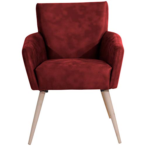 Max Winzer Sessel Jörn | Aus rotem Microfaser in Wildleder-Optik - 29841-1100-2078123-F01 Max Winzer Sessel Jörn | Aus rotem Microfaser in Wildleder-Optik