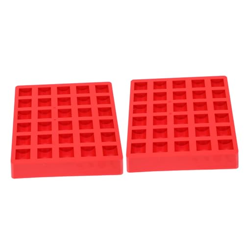 Contenedores Multi-Grid para Monedas x2 en ABS Rojo