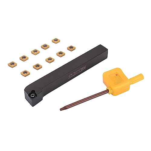 Juego de herramienta para torno SCLCR1212H06 con porta y 10 insertos de carburo miniatura 1