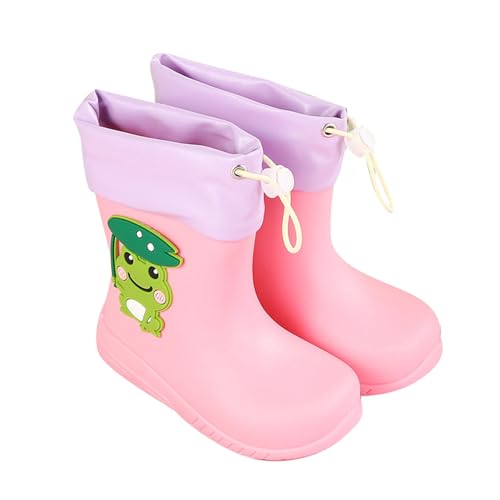 Botas De Agua para Niños Y Niñas Zapatos De Lluvia Calzado De Niñas Impermeables, Primaria Botas De Agua Niña BotasAgua para Exteriores Niño Zapatillas Impermeables Niño