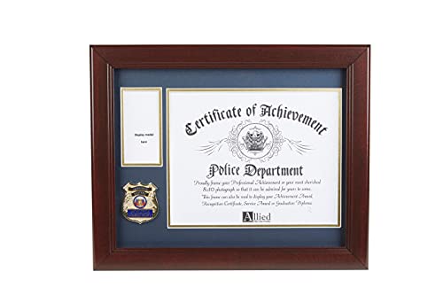Allied Ramka na produkty Medalion Departamentu Policji Certyfikat i ramka na medal, 20 x 25 cm