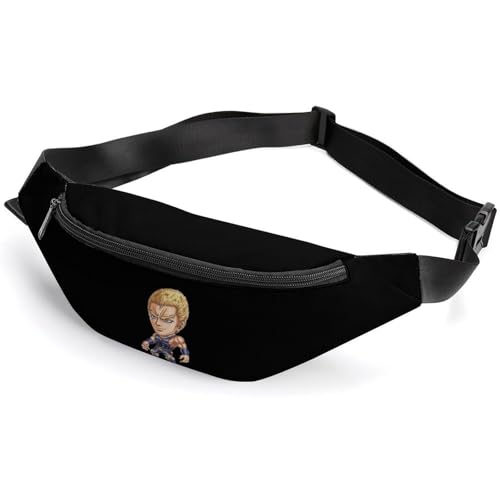 多機能ウエストポーチ メンズ レディース 北斗の拳 300Dポリエステル製 耐久性 調整可能 大容量 アウトドア 旅行 ランニング 自転車対応