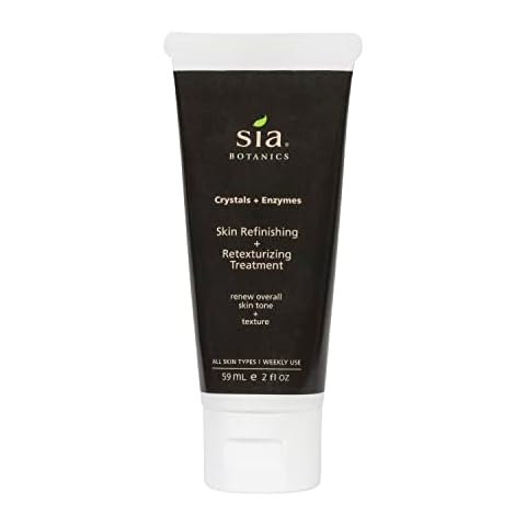 Sia Botanics Skin Refinishing + Retexturizing Face Treatment (59ml/2oz Eco Tube) | Facial Exfoliation w/Aloe Vera, Crystals, Glycerin, Papaya | Natural, Clean, Botanical Skincare for Women Cover