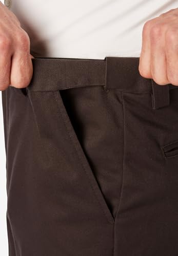 KingSize Men's Big & Tall Relaxed Fit Wrinkle-Free Expandable Waist Plain Front Pants4