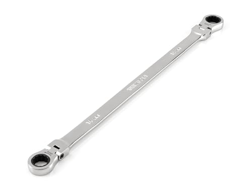 Image of TEKTON 16 x 18 mm Long Flex Head Ratcheting Box End Wrench | WRB36416