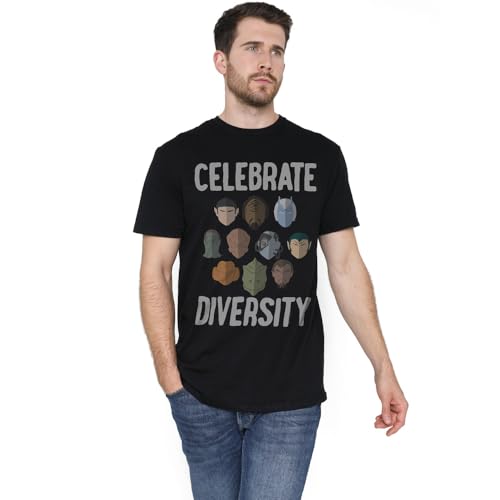 T-shirt Star Trek Celebrate Diversity mixte en coton confortable