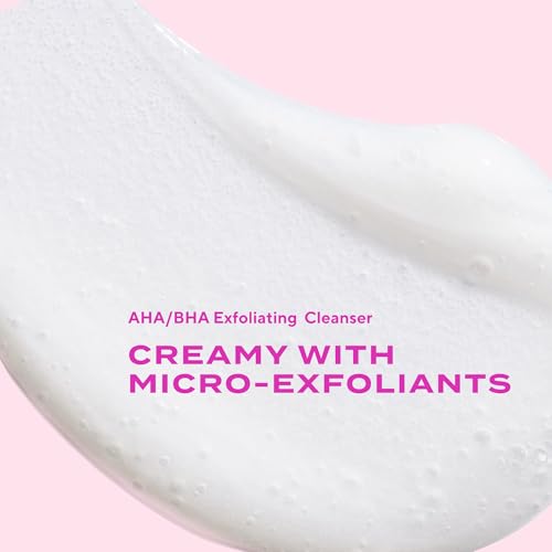 Murad AHA/BHA Exfoliating Cleanser - Hydration Exfoliating & Moisturising Salicylic, Lactic and Glycolic Acid Face Wash - Creamy Skin Smoothing Treatment Backed by Science