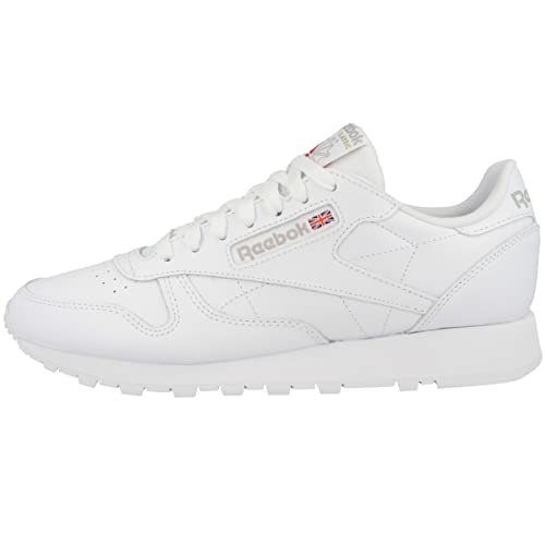 Reebok Classic Leather 001, Zapatillas de Deporte Unisex adulto, Ftwwht Ftwwht Pugry3, 41 EU