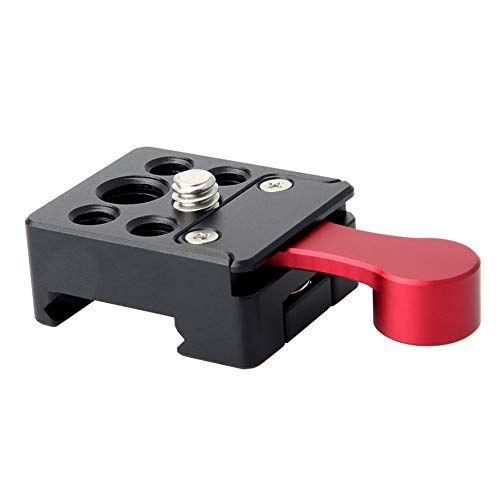 NICEYRIG Quick Release NATO Lock Clamp with 1/4'' 3/8'' Thread for NATO Rail Ball Head Friction Arm- 024