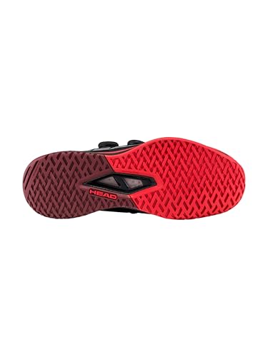 Chaussures de tennis légères ajustées HEAD Endure Pro BOA homme noir rouge taille 11 - 6