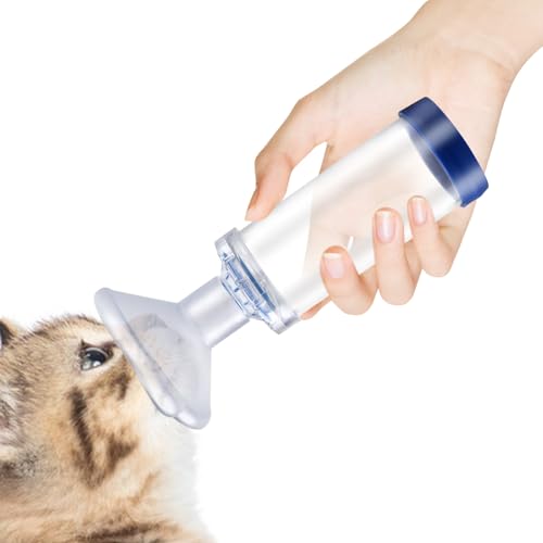 Camera Aerosol Per Animali Domestici, Distanziatore Per Inalatori Gatto, Con Maschera, Aiuta Gli Animali Domestici A Respirare E Dispensare Farmaci, Camera Per Inalatore Di Aerosol Per Animali