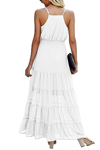 PRETTYGARDEN Sundress for Women 2025 Summer Spaghetti Strap Sleeveless High Waist Beach Long Maxi Dresses2