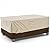 Vailge Rectangular/Oval Patio Table Cover, Heavy Duty and Waterproof Outdoor Lawn Patio Furniture Covers, X-Large Beige & Brown