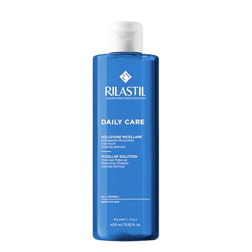 Rilastil - Daily Care Solucion Micelar Desmaquillante, Limpiadora e Hidratante, con pH Lagrimal y para Pieles Sensibles, 400 ml