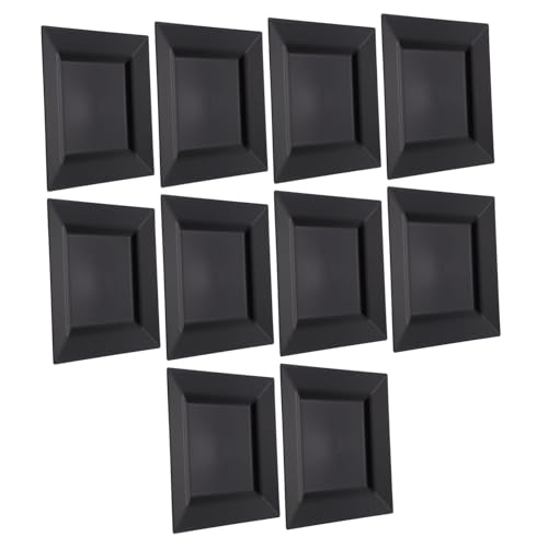 Didiseaon Plastic Plates for Bbq and Party 10 Pack Disposable Space-saving Suitable for Home and Catering Random Style