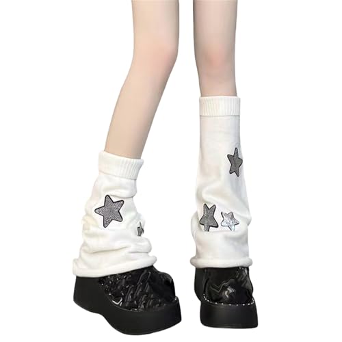 Image of Goth Leg Warmers Women Cute Y2k Harajuku Punk Rave Emo Grunge Winter