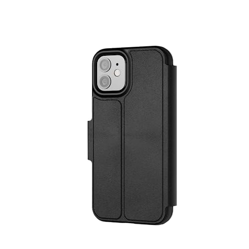 tech21 EvoLite Étui Portefeuille pour iPhone 12-3 avec Fente pour Cartes, Noir