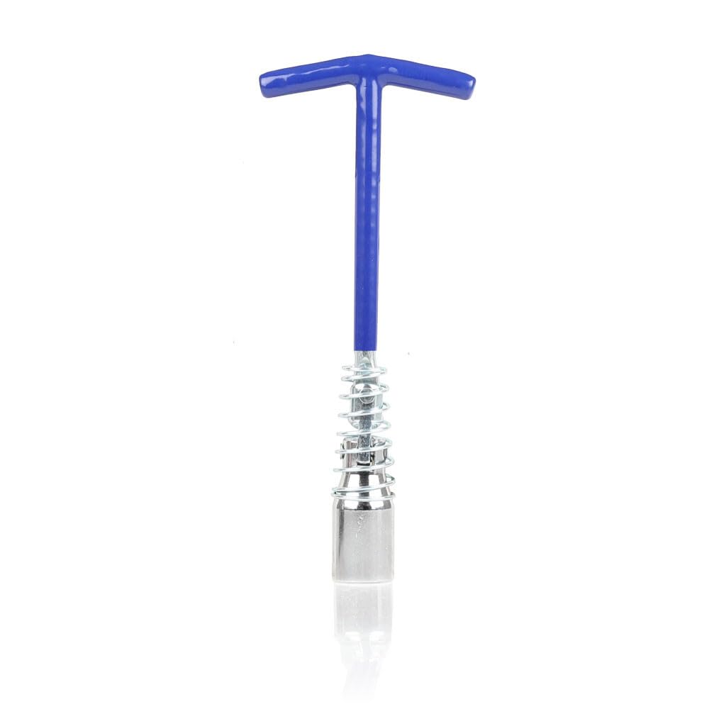 alca Zündkerzenschlüssel Zündkerzenschlüssel 21 mm mit Feder + T-Griff Z-Gelenk Universal