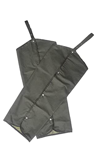 Walker and Hawkes - Unisex Wax Chaps Studded Trousers 100% Cotton - Olive - One-Size