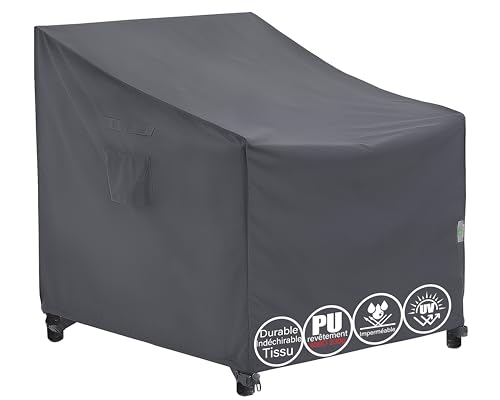 F&J Outdoors Housses pour chaises de jardin, 102x102x66/91cm, housse de chaise longue, housse de fauteuil Adirondack, imperméables, protectrices, pour meubles...