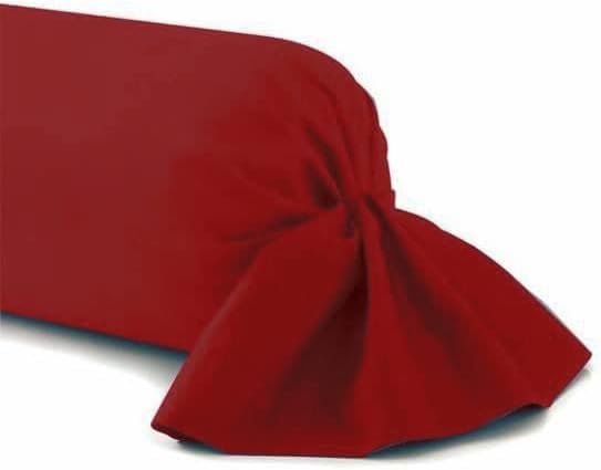 Taie de traversin uni 100% Coton (45 X 185 cm, Bordeaux, 1)