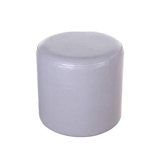 QQXX Tabouret Ottoman en Cuir, rembourré Tabouret Maquillage Rembourré Pouf Pouf Repose-Pieds épais pour Repose-Pieds Chaussures Table Basse-Blanc 30x30x30cm (12x12x12)