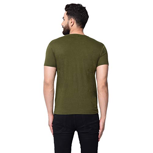 Image of London Hills T Shirt for Men Round Neck | Mens T-Shirts | Tshirt Shirts Men | Tshirt for Man | T Shirt for Mens | Cotton Blend Solid Half Sleeve Regular Fit Casual Tee