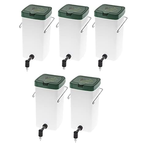 5 Kaninchentränke 1l, Nippel-Trinkflasche, Nagertränke 1I, Nippeltränke weiß Cover