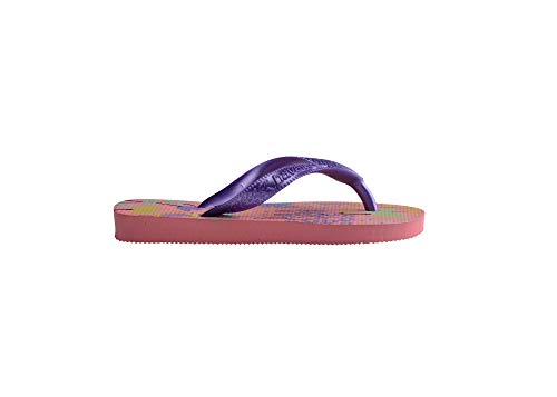 Chinelo Flores, Havaianas, Meninas, Rosa Porcelana, 27/28