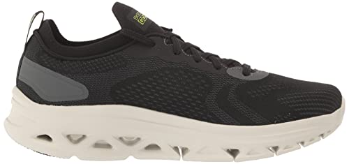 Skechers Men's GOrun Glide-Step Flex-Athletic Workout Running Walking Shoes with Air Cooled Foam Sneaker, Black/Lime, 10.5 X-Wide - Image 7