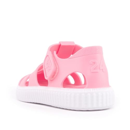 Sandales plastique Igor rose taille 23 chaussure plage basket scratch - 3