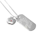 KIRA KIRA Love And Deepspace Caleb Necklace Double Pendant Caleb Cosplay Accessories Anime Props Pendant Gift for Valentine's Day