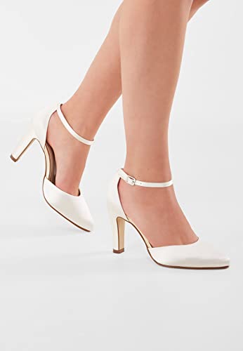 Rainbow Club Brautschuhe Dana – Ivory Satin – Pumps Damen - 2