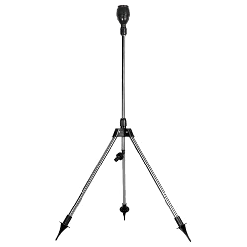 Rotierender Stativsprinkler – Garten-Stativ-Rotationssprinkler, Rasensprinkler-Stativ | 360 Grad drehbare Bewässerungs-Sprinkler, Teleskop-Schlag-Stativ-Sprinkler für Hof, Garten, Rasen