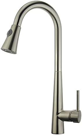 UPC KITCHEN FAUCET with DECK PLATE Brushed Nickel/Brass - Amazon.com