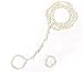 JKLcom Pearl Anklet Chain Pearl Barefoot Foot Jewelry Foot Jewelry Ankle Bridal Bracelet Women Barefoot Sandals Beach Wedding ,1 Pair( (Color 2)