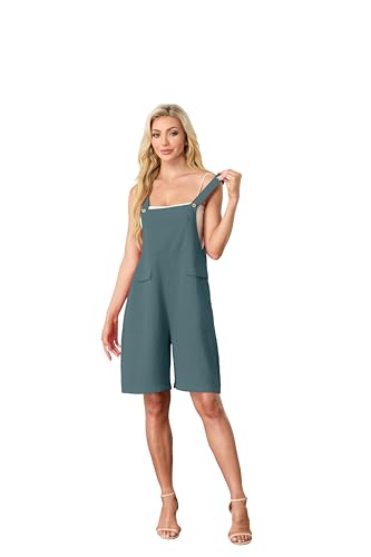 HiMONE Womens Rompers For Women Plus Size Jumpsuits Casual Summer Overalls Shorts With Pockets (Jasper-2XL) — view 2