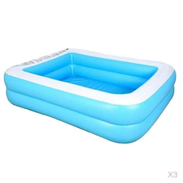 UJEAVETTE 3pcs Inflatable Pool Blow up Kids Swimming Bathing Play Pool Garden Tub-Sporting Goods- Water Sports- Swimming- Inflatable Floats & Tubes-image-46