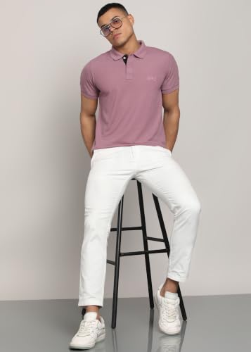 Image of INKKR Men's Solid Polo Neck Half Sleeve Stylish T-Shirt Combo