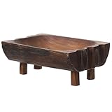 Alipis Retro Stil Seifenhalter aus Natürlichem Holz mit Ablaufrinne Vierbeiniges Design...