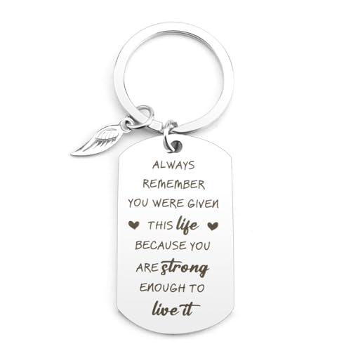 Inspirational Keychain You Are Strong Gifts for Women Cute Keychain