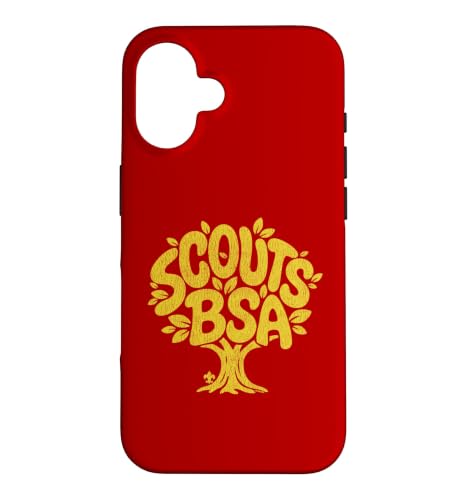 Scouts BSA Tree Art Outdoors Nature Distressed Graphic �X�}�z�P�[�X iPhone 16 �p